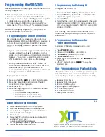 Preview for 2 page of XITv SRC-300 Quick Start Manual