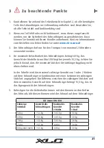 Preview for 31 page of XLC Azura Extra LED Owner'S Manual