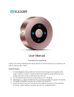 Предварительный просмотр 1 страницы XLeader SoundAngel A8 User Manual