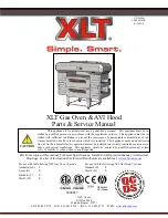 XLT Ovens XD 9006B Parts & Service Manual preview