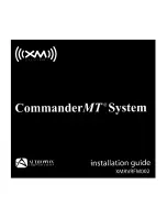 Preview for 1 page of XM Satellite Radio CommanderMT XMRVRFM002 Installation Manual