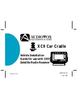 XM Satellite Radio XC9 Installation Manual preview