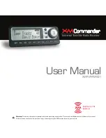 Preview for 1 page of XM Satellite Radio XM XMCommander XM-RVR-FM- User Manual