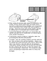 Preview for 21 page of XM Satellite Radio XMC10 Installation Manual