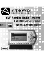 Preview for 1 page of XM Satellite Radio XMH10 Manual