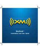 XM SkyDock Installation And User Manual preview