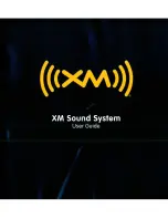 Preview for 1 page of XM Sound System User Manual