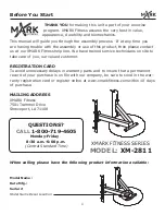 Предварительный просмотр 4 страницы XMark Fitness XM-2811 Owner'S Manual