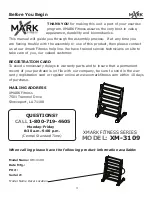 Preview for 3 page of XMark Fitness XM-3109 Owner'S Manual