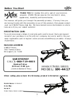 Preview for 3 page of XMark Fitness XM-4417 Owner'S Manual