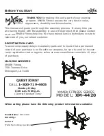 Предварительный просмотр 3 страницы XMark Fitness XM-4420 Owner'S Manual