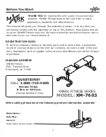 Preview for 4 page of XMark Fitness XM-7603 Owner'S Manual