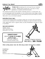 Preview for 4 page of XMark Fitness XM-7608 Owner'S Manual