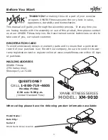 Preview for 4 page of XMark Fitness XM-9010 Owner'S Manual