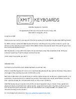 Preview for 1 page of XMIT Hall Effect Keyboard Quick Start Manual