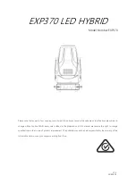 Preview for 1 page of XMLite EXP370 LED HYBRID User Manual