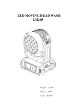 Предварительный просмотр 1 страницы XMLite LM285 User Manual