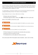 Preview for 7 page of Xmotos XB21A 2018 Operating Instructions Manual