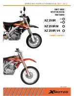 Xmotos XZ 250R V4 Owner'S Manual preview