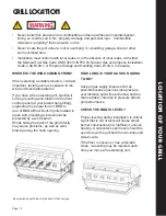 Preview for 12 page of Xo XOGRILL30L/N Care & Use/Installation Manual