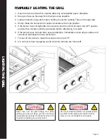 Preview for 31 page of Xo XOGRILL30L Care & Use/Installation Manual