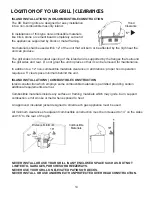 Preview for 14 page of Xo XOGRILL32XLT Care & Use/Installation Manual