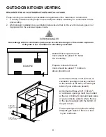 Preview for 20 page of Xo XOGRILL40XLT Care & Use/Installation Manual