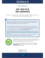 Xomax XM-2DA9605 User Manual предпросмотр