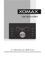 Предварительный просмотр 1 страницы Xomax XM-2RSU418BT Owner'S Manual