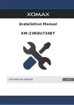 Xomax XM-2VRSU734BT Installation Manual preview