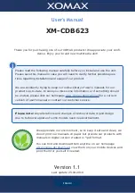 Xomax XM-CDB623 User Manual предпросмотр