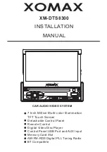 Xomax XM-DTS8300 Installation Manual preview