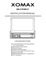 Preview for 1 page of Xomax XM-DTSB930 Installation Manual