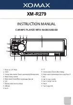 Preview for 1 page of Xomax XM-R279 Instruction Manual