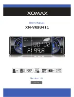 Preview for 1 page of Xomax XM-VRSU411 User Manual