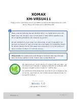 Preview for 2 page of Xomax XM-VRSU411 User Manual