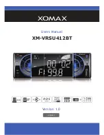 Предварительный просмотр 1 страницы Xomax XM-VRSU412BT User Manual