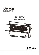 Предварительный просмотр 1 страницы Xoop Lighting EL 150.TW User Manual