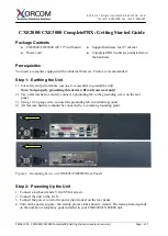 Xorcom CompletePBX CXE2000 Getting Started Manual preview