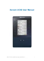 Предварительный просмотр 1 страницы Xorcom UC42 User Manual