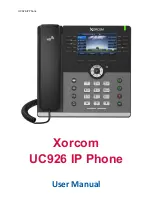 Предварительный просмотр 1 страницы Xorcom UC926 User Manual