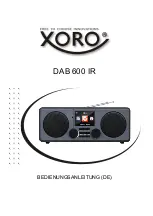 Xoro DAB 600 IR Quick Start Manual preview