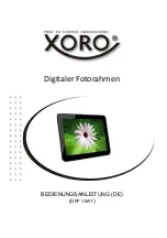 Xoro DPF 10A1 User Manual preview