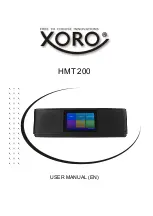 Xoro HMT 200 User Manual preview