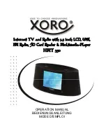 Xoro HMT 350 Operation Manual preview