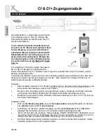 Предварительный просмотр 12 страницы Xoro HRM 8760 CI+ User Manual