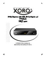 Preview for 1 page of Xoro HRS 3400 Operation Manual