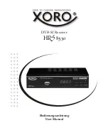 Xoro HRS 8530 User Manual preview