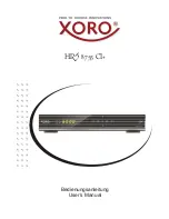 Xoro HRS 8755 CIplus User Manual preview