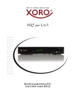 Xoro HRS9190 Quick Start Manual preview